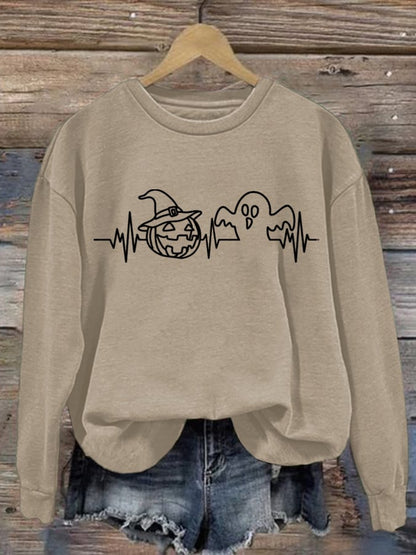 Women'S Halloween Crew Neck Sweatshirt