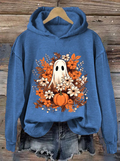 Women's Spooky Ghost Casual Hoodie