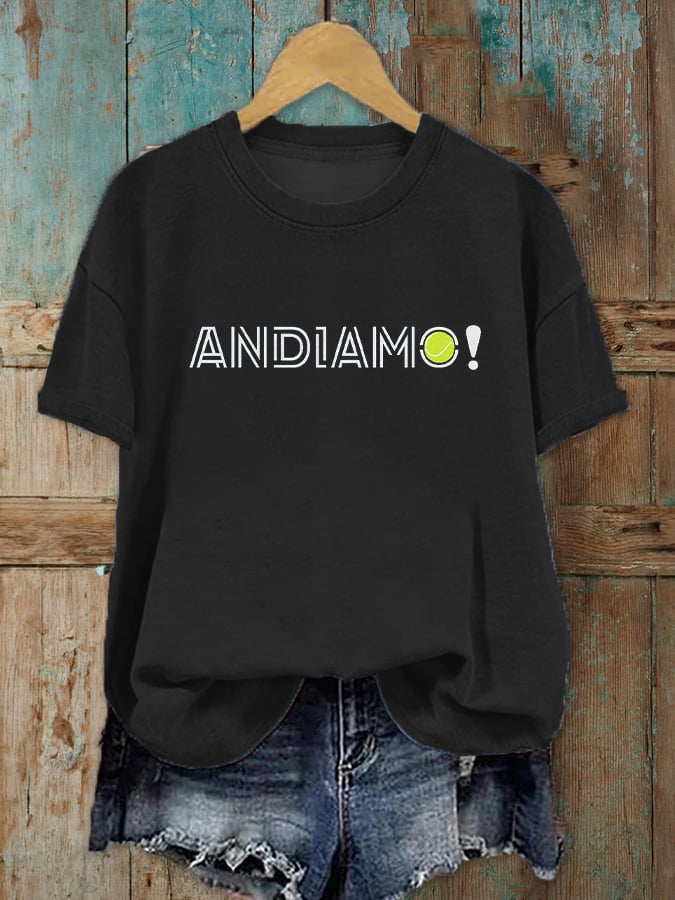Women's Tennis Lover Printed T-Shirt