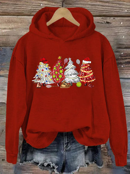 Women's Christmas Tennis Casual Hoodie