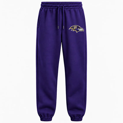 BALTIMORE RAVENS AIRY CLOUD FEEL OVERSIZED BACK GRAPHIC HOODIE