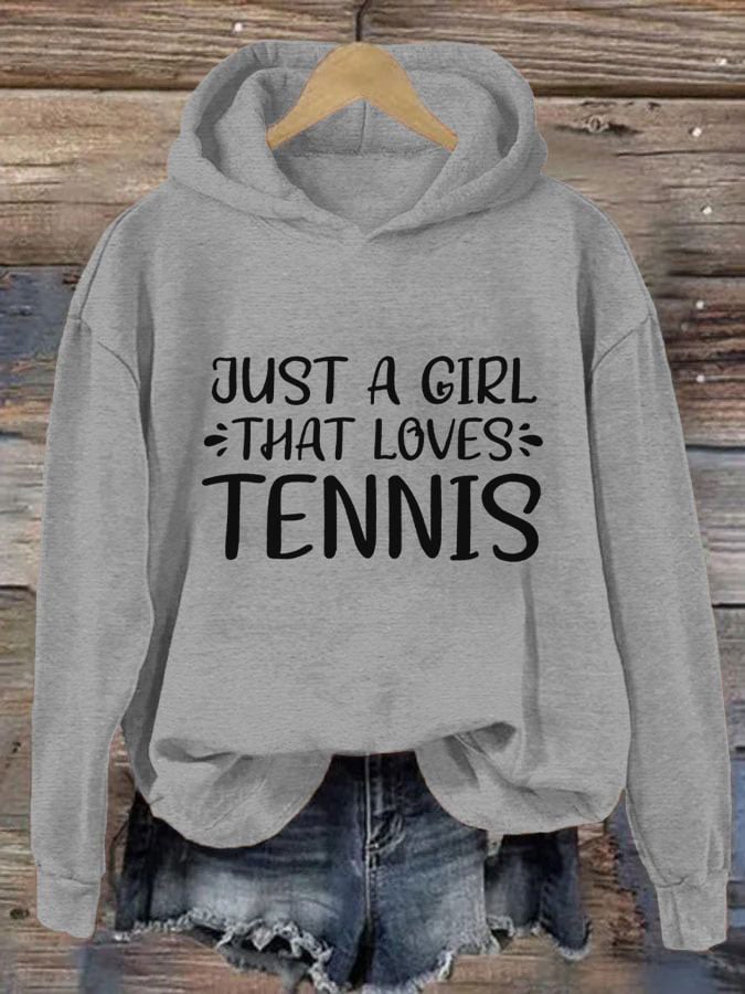 Women's Just a girl that loves tennis sweatshirts