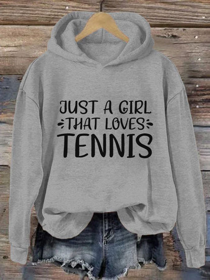 Women's Just a girl that loves tennis sweatshirts