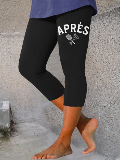 Women's Apres Tennis Print Leggings