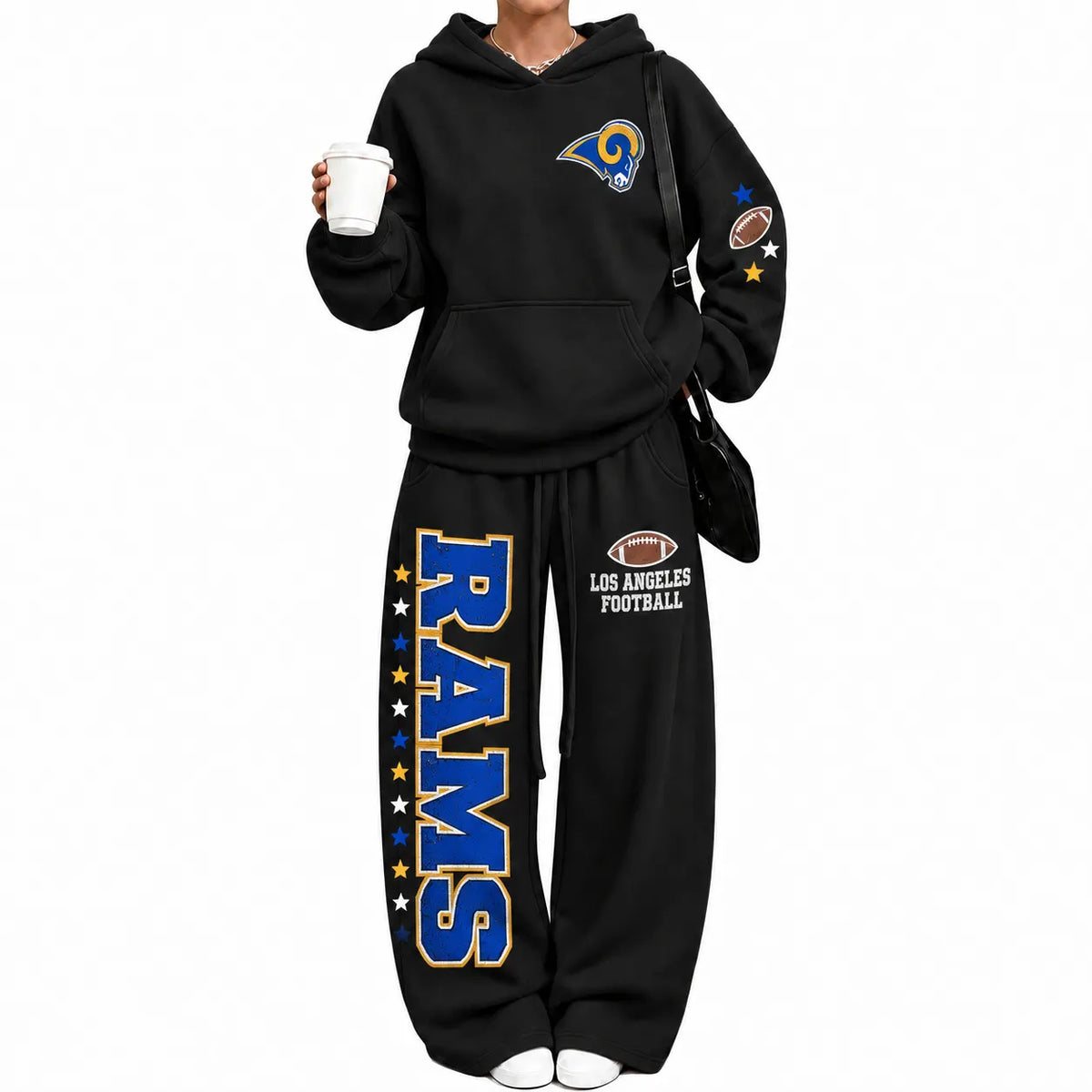 Los Angeles Rams-Vintage Plush Hoodie set