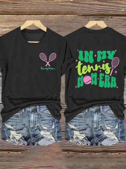 Women's In My Tennis Mom Era  Print T-shirt