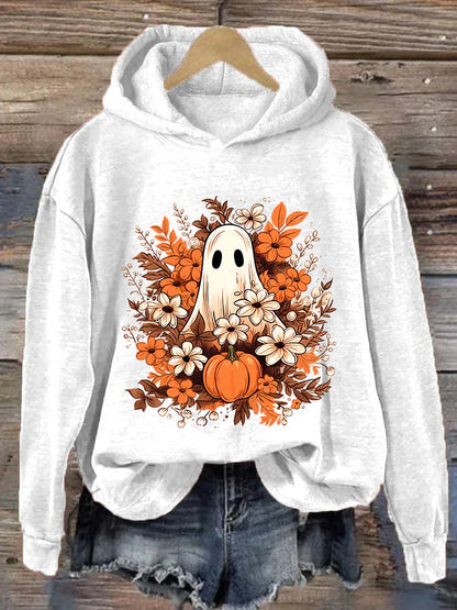 Women's Spooky Ghost Casual Hoodie