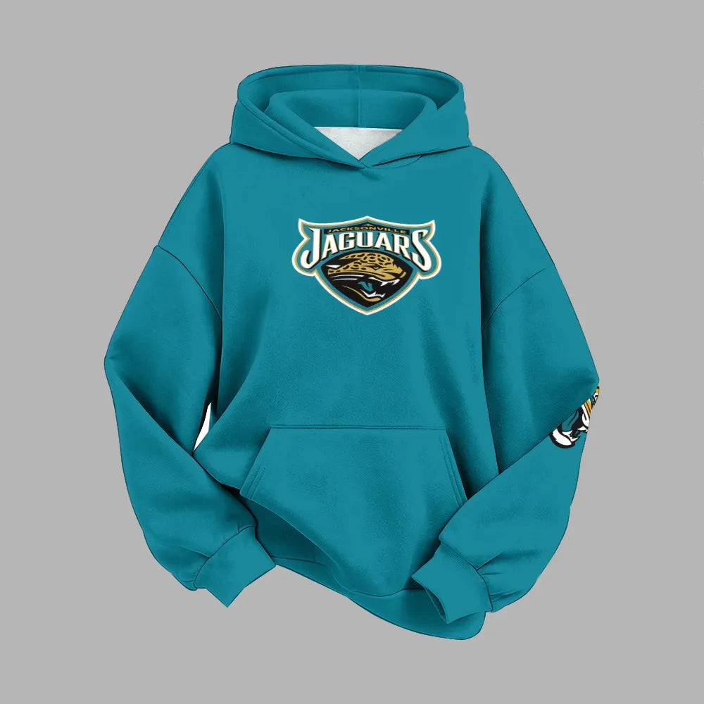 Jacksonville Jaguars Vintage Plush Hoodie set | NFL
