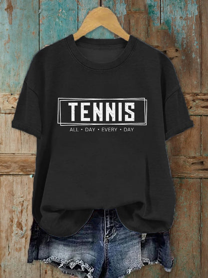 Women's All Day Every Day Tennis Printed T-Shirt