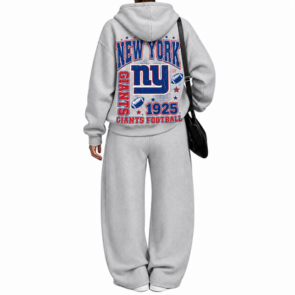 New York Giants-Vintage Plush Hoodie set