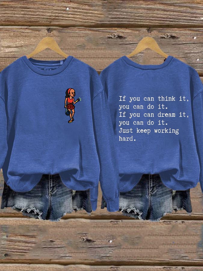 Women's Love Tennis Casual Sweatshirt