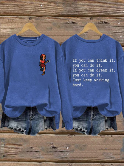 Women's Love Tennis Casual Sweatshirt