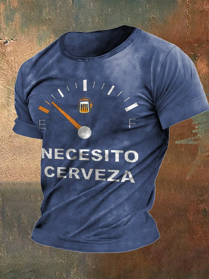 Men's T-shirt with Oktoberfest beer print