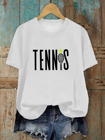 Women's Tennis Lover Printed T-Shirt