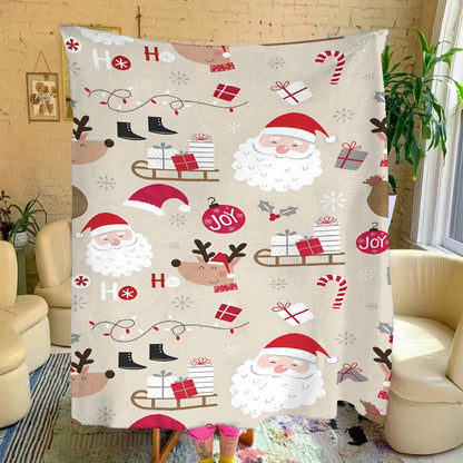 Cozy Comfort: Warm, Soft Throw Blanket for Couch, Bed, and Office - Perfect Christmas Decor Gift from Son to Mother