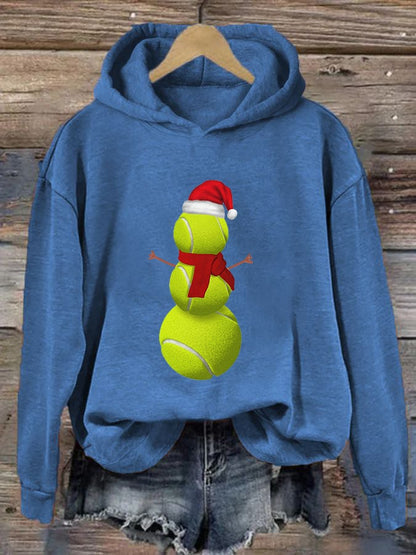 Women's Christmas Tennis Casual Hoodie