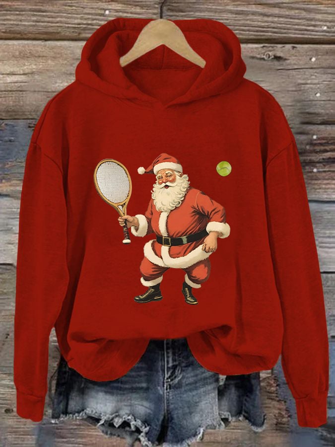 Women's Christmas Tennis Casual Hoodie