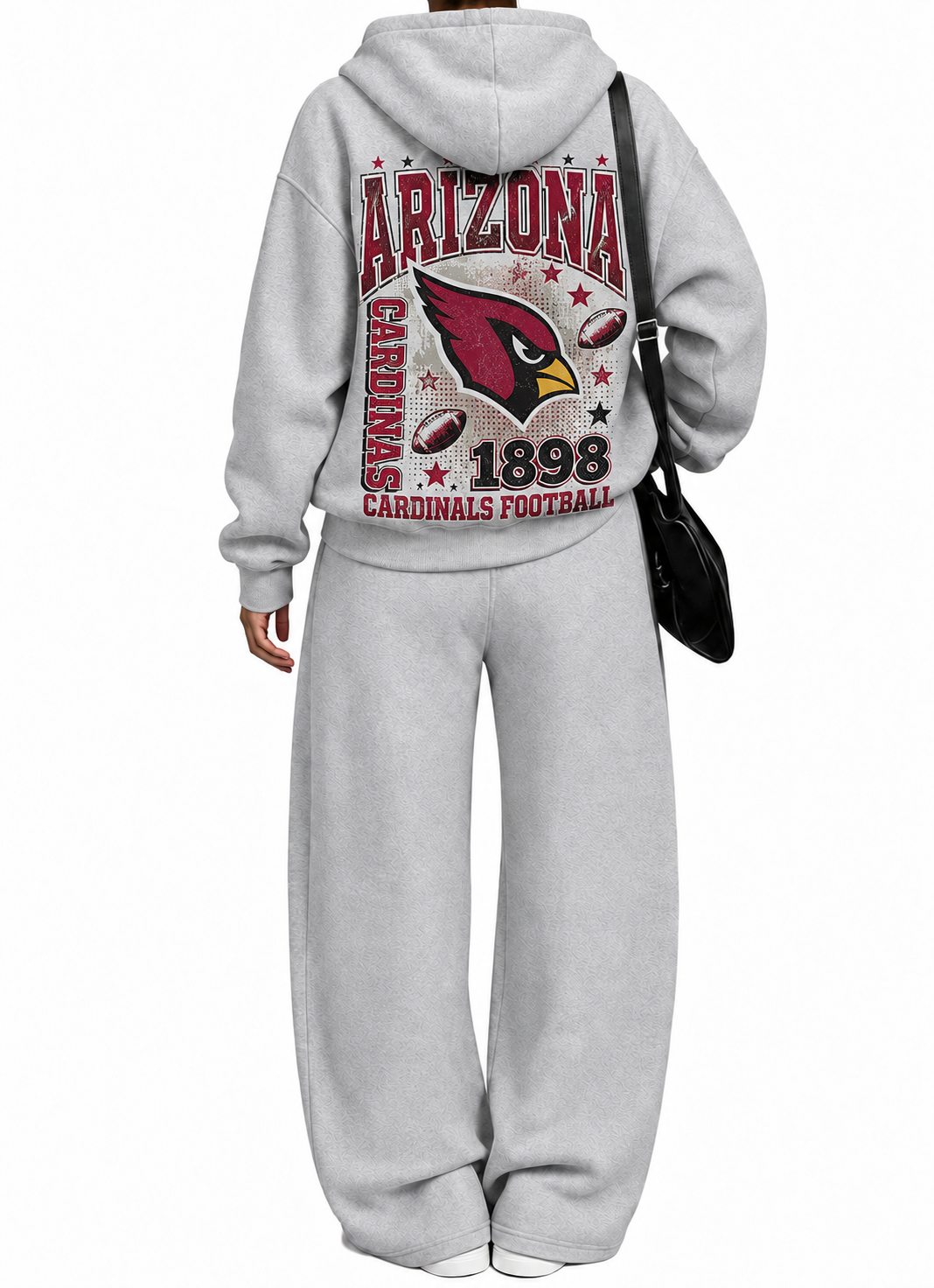 Arizona Cardinals-Vintage Plush Hoodie set