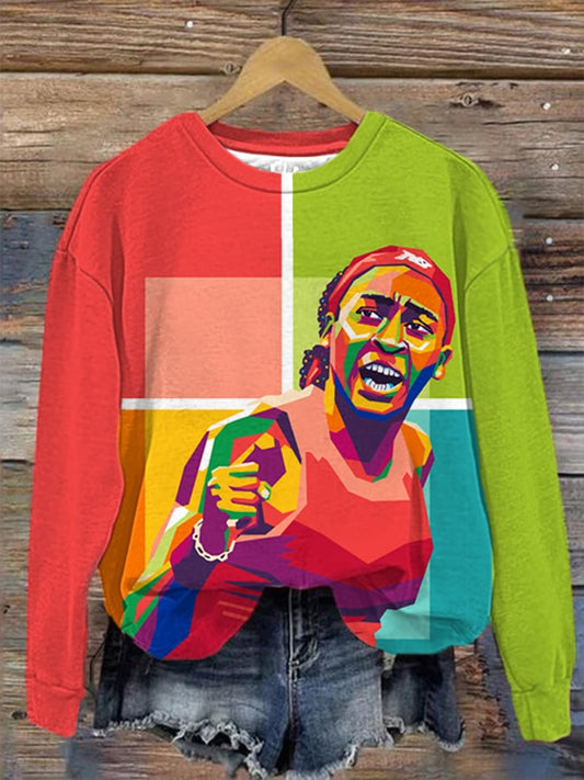 Women's Love Tennis  Printed Sweatshirt