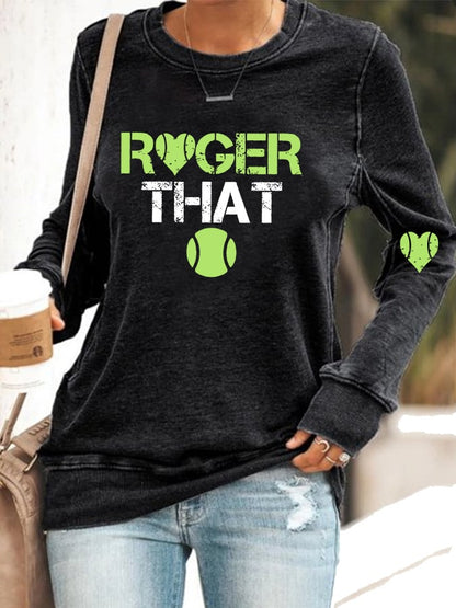 Women's tennis casual sweatshirt
