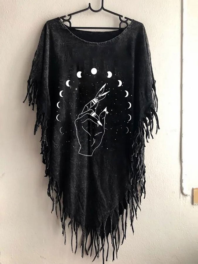 Women's Halloween Occult Print Top