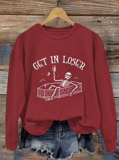 Women's Get In Loser Casual Sweatshirt