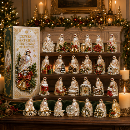 24-Day Partridge Advent Calendar | Hand-Painted Figurine Countdown Gift
