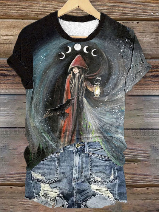 Women's Witch Print T-Shirt