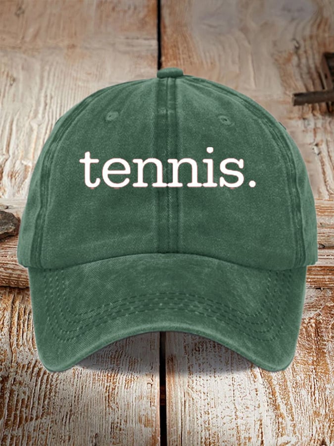 Tennis Printed Baseball Cap