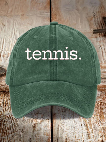 Tennis Printed Baseball Cap