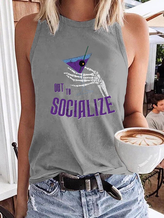 Women's Out to Socialize Tank Top