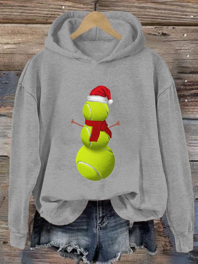 Women's Christmas Tennis Casual Hoodie