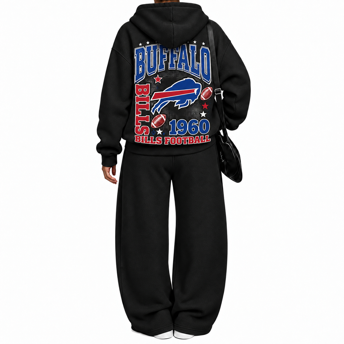Buffalo Bills-Vintage Plush Hoodie set