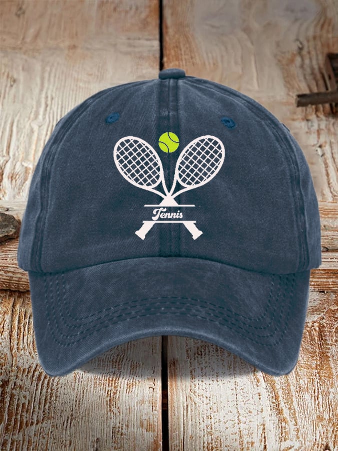 Tennis Printed Baseball Cap