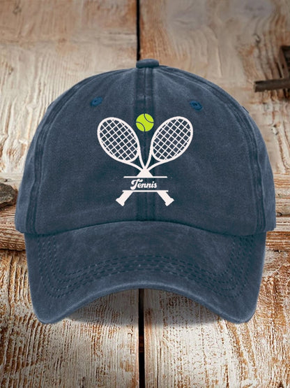 Tennis Printed Baseball Cap