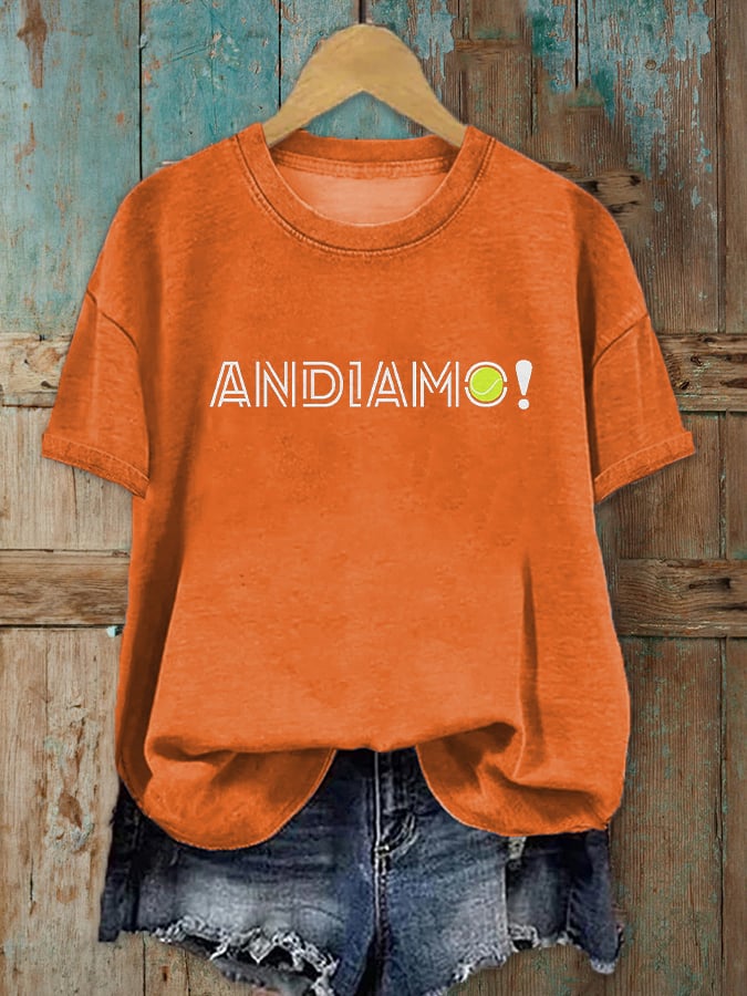 Women's Tennis Lover Printed T-Shirt