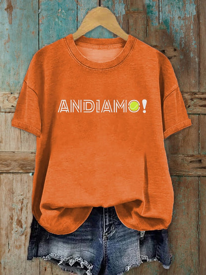 Women's Tennis Lover Printed T-Shirt