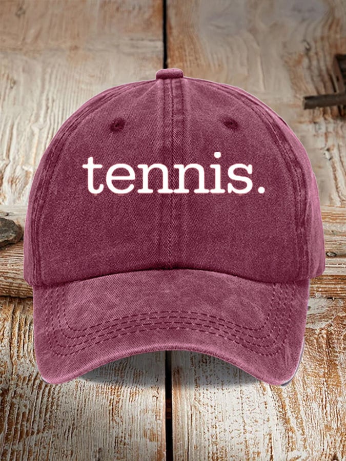 Tennis Printed Baseball Cap