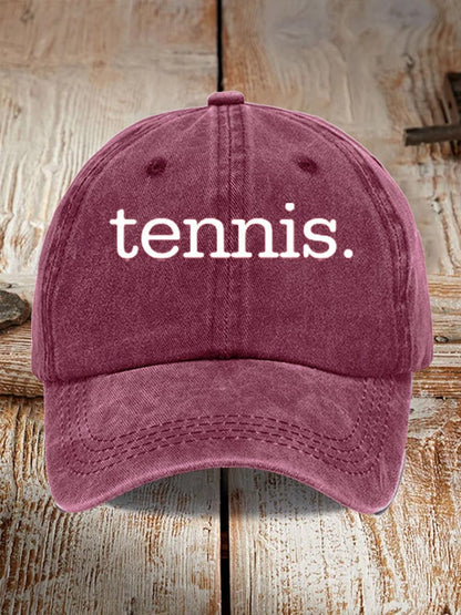 Tennis Printed Baseball Cap