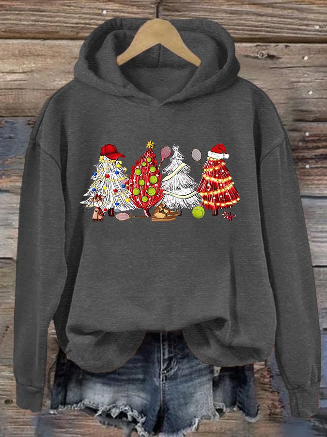 Women's Christmas Tennis Casual Hoodie