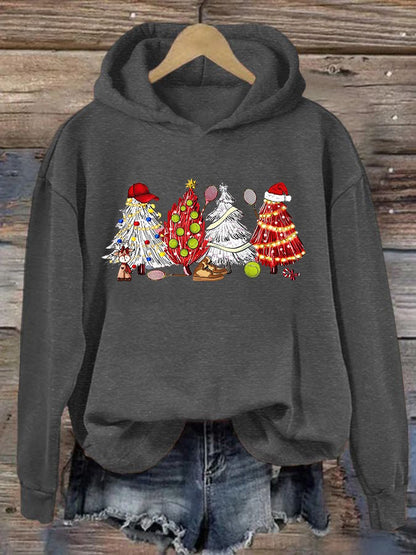 Women's Christmas Tennis Casual Hoodie