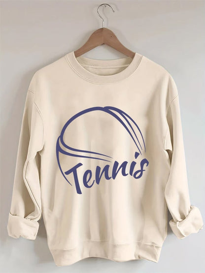Women's Sorry Can't Tennis Bye Print Sweatshirt