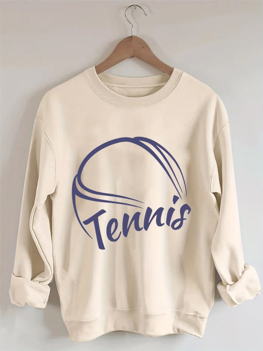 Women's Sorry Can't Tennis Bye Print Sweatshirt