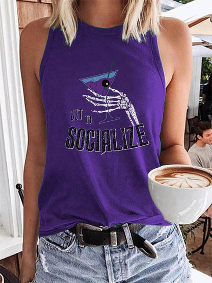 Women's Out to Socialize Tank Top