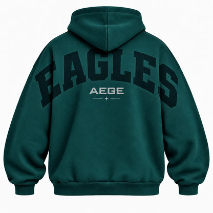 PHILADELPHIA EAGLES AIRY CLOUD FEEL OVERSIZED BACK GRAPHIC HOODIE