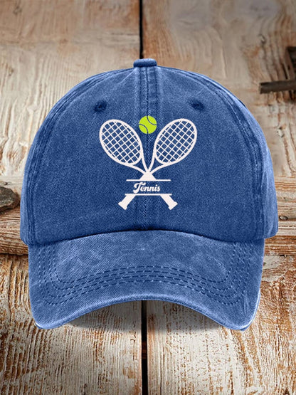 Tennis Printed Baseball Cap