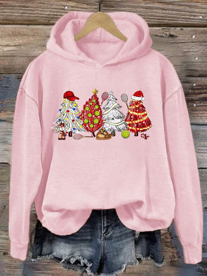 Women's Christmas Tennis Casual Hoodie