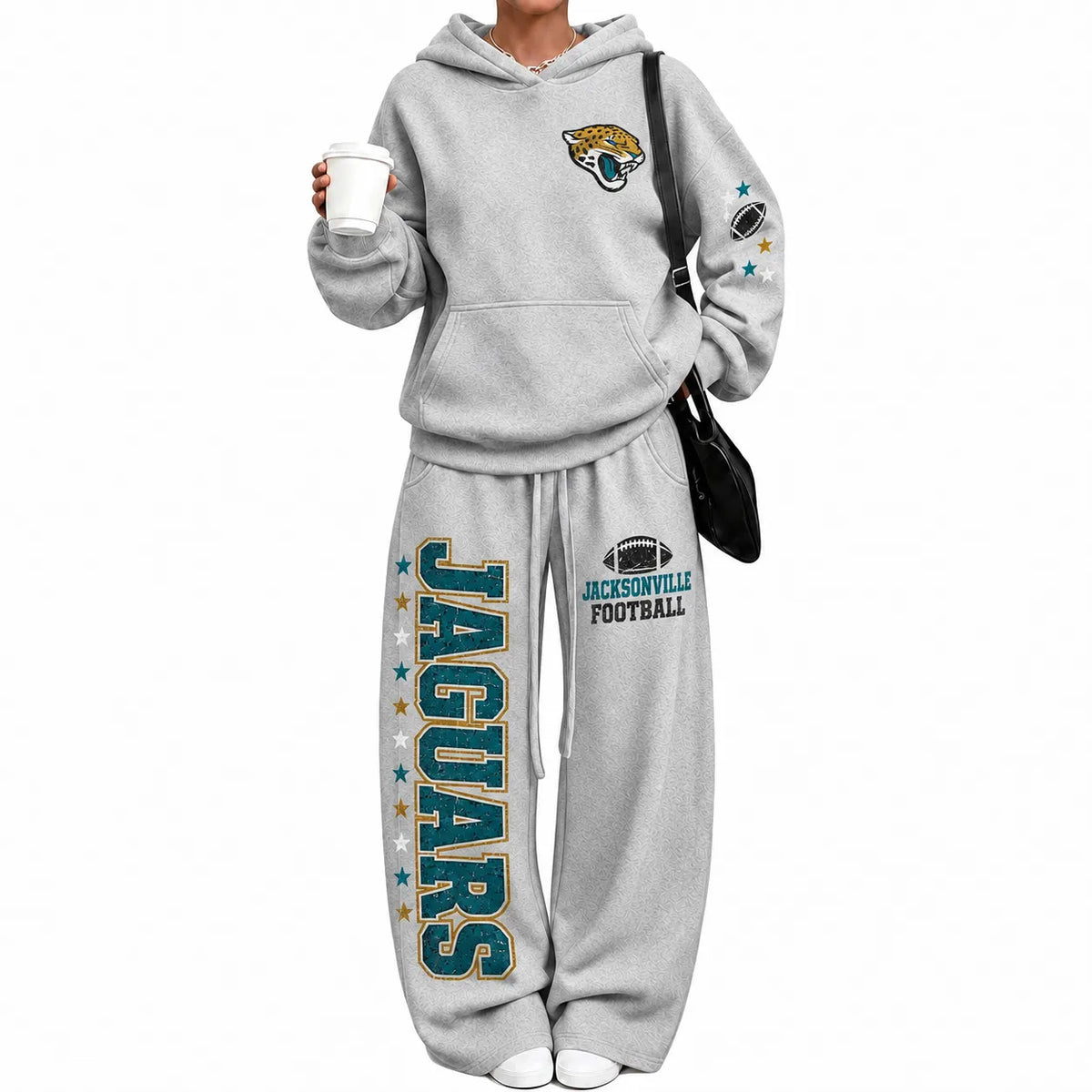 Jacksonville Jaguars-Vintage Plush Hoodie set