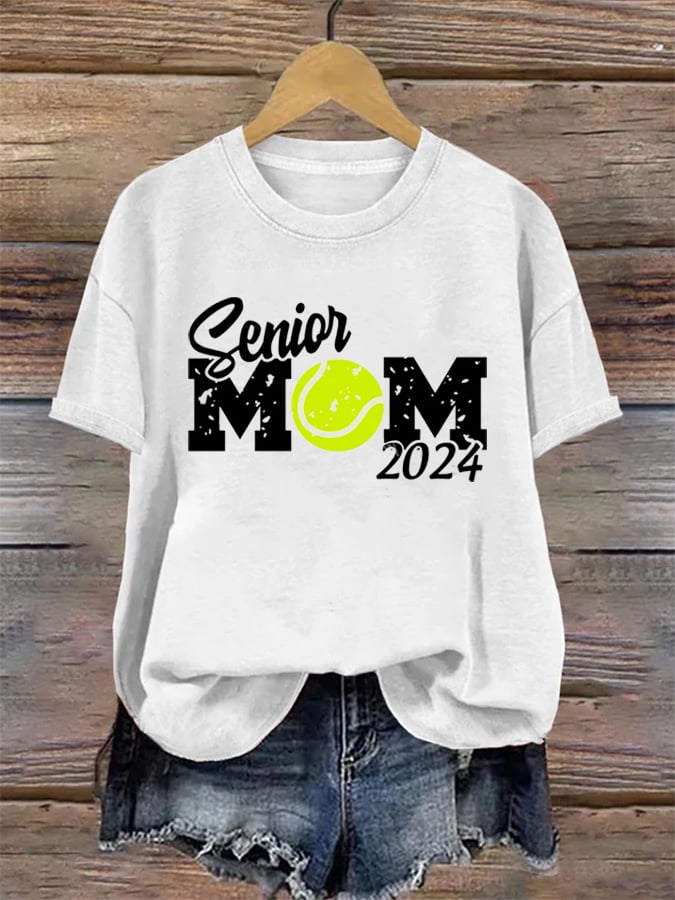 Women's Apres Tennis MOM Print T-shirt