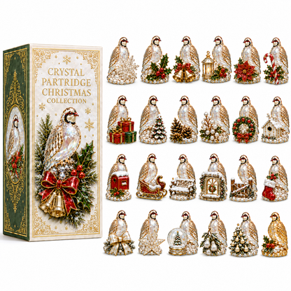 24-Day Partridge Advent Calendar | Hand-Painted Figurine Countdown Gift